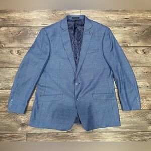 Psycho Bunny Blue Wool Sport‎ Coat Blazer Size 50XL